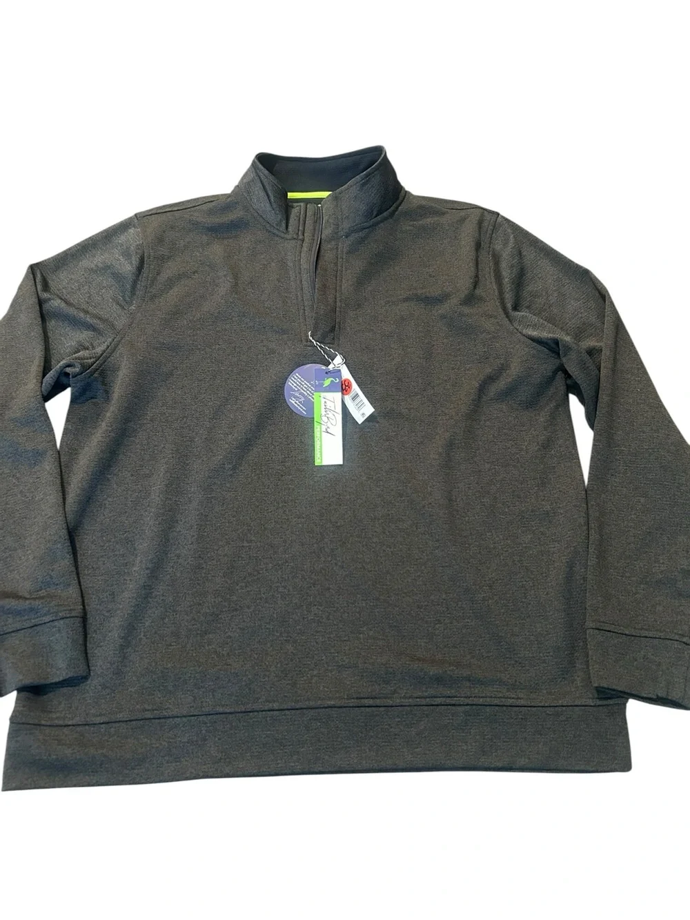 Tailorbyrd Quarter-Zip Pullover in Dark Charcoal